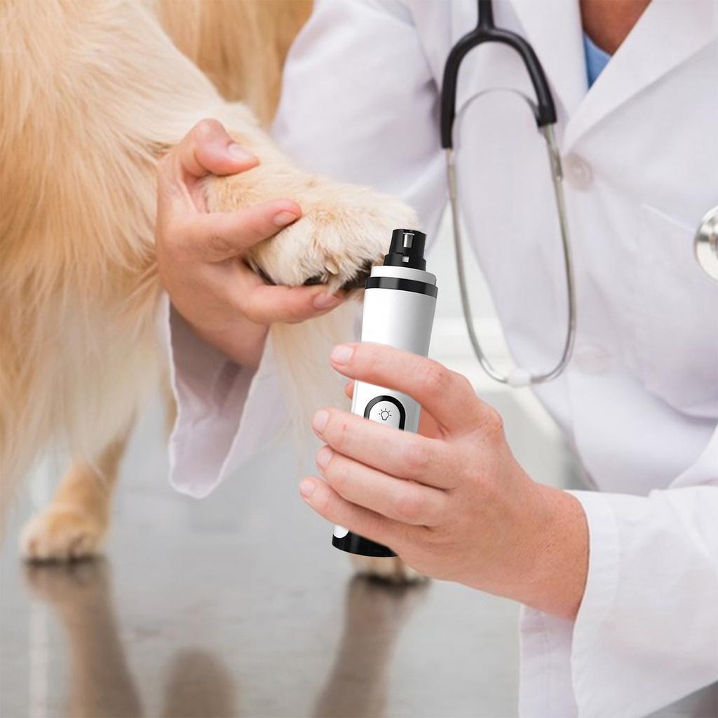 Electric Pet Nail Trimmer Rechargeable Dog Nail Trimmer Quiet Cat Nail Grinder Suitable for Small Middle Large Dogs and Cats