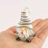 1PC Cartoon Image Handcrafted Fairy Garden Exquisite Glass Cute Christmas Tree Ornament Mini Santa Claus Figurines Desk Ornaments