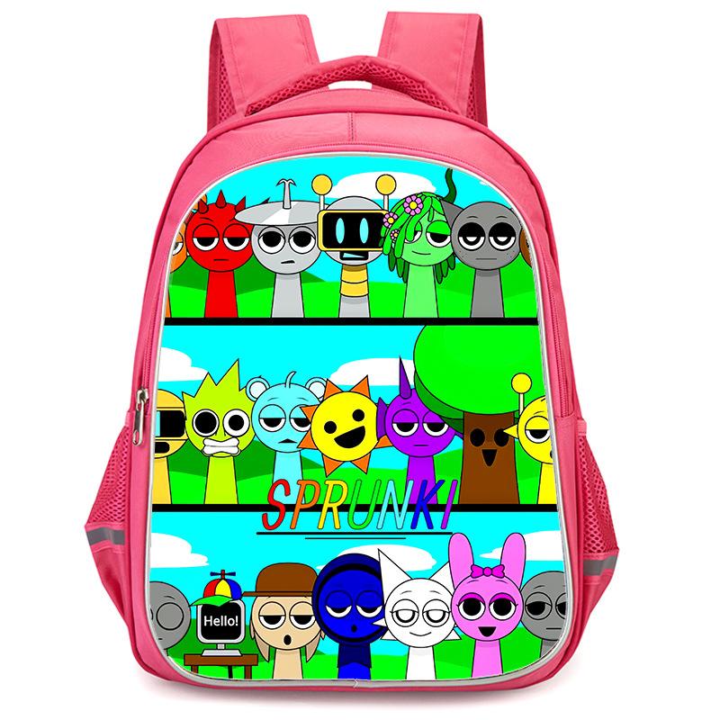 Rhythm Box Sprunki Hra Anime Batoh Studentský Školní Taška Počítačová Taška
