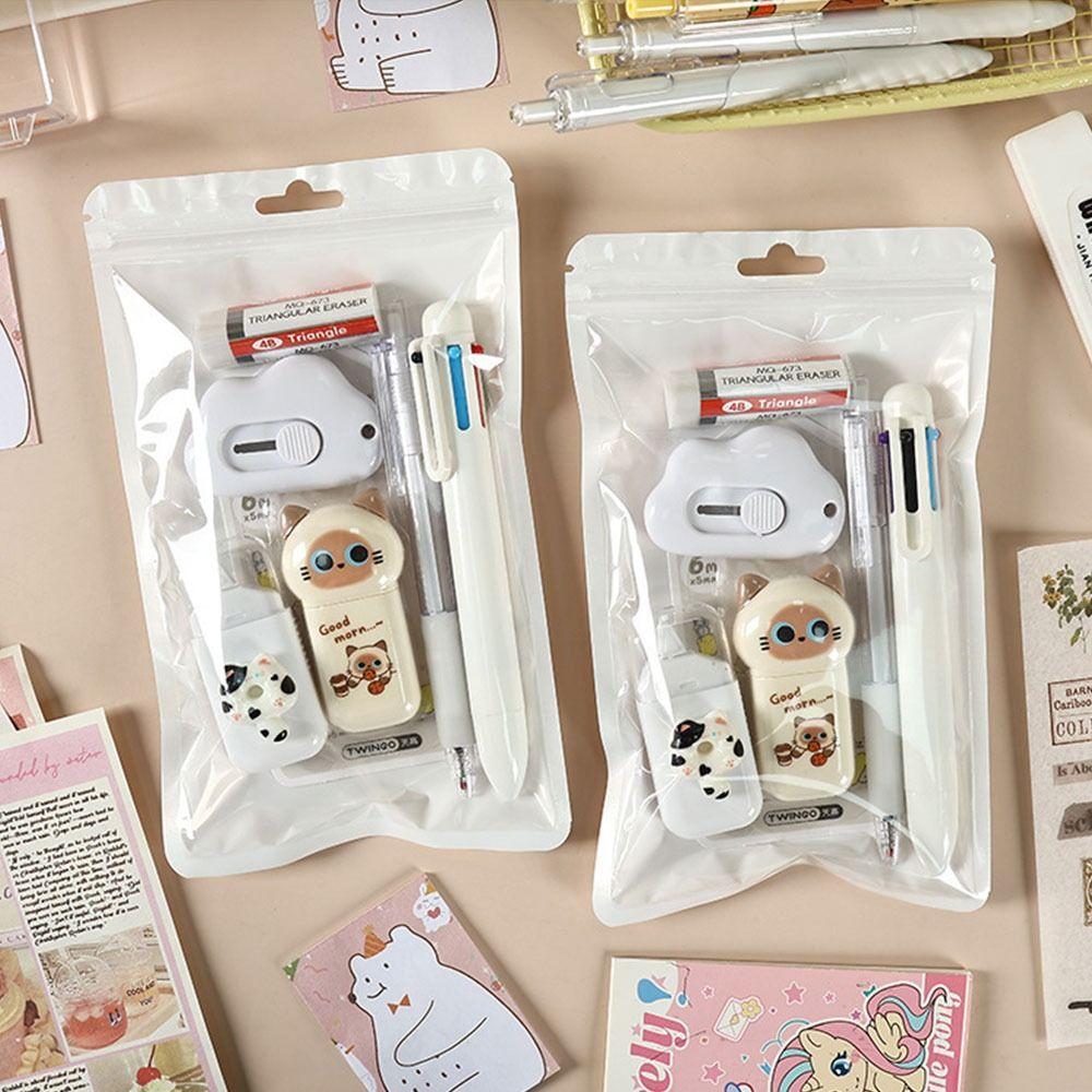 Lernmaterialien Kugelschreiber Lernset Radiergummi Anzug Cartoon Korrekturband Geschenk zum Schulanfang