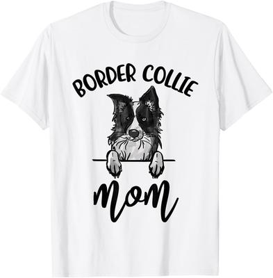 Border Collie Owner Best Dog I Love My Border Collie Mom T-Shirt