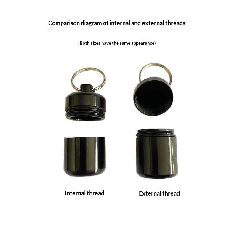 Portable Mini Pill Case Keychain Box Waterproof Travel Container Bottle With Keyring For Medicine Ear Plug Jewelry