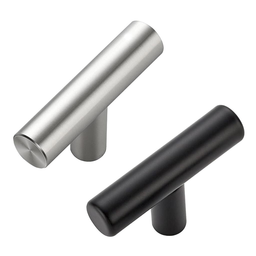 Cabinet Knobs Kitchen Cabinet Knobs Black Cabinet Pulls for Kitchen Cabinet Drawer Stainless Steel Dresser Knobs 20 Pack