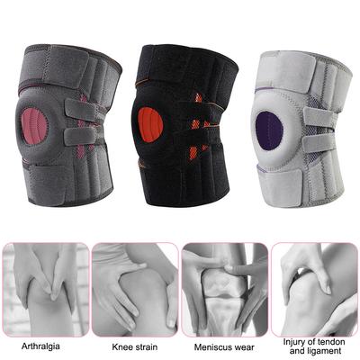 Orthopädisches Kniepolster mit Silikonfeder, Knieorthese, zur Linderung von Gelenkschmerzen, Patella-Schutz, verstellbarer Kniepolsterschutz, Meniskusschutz
