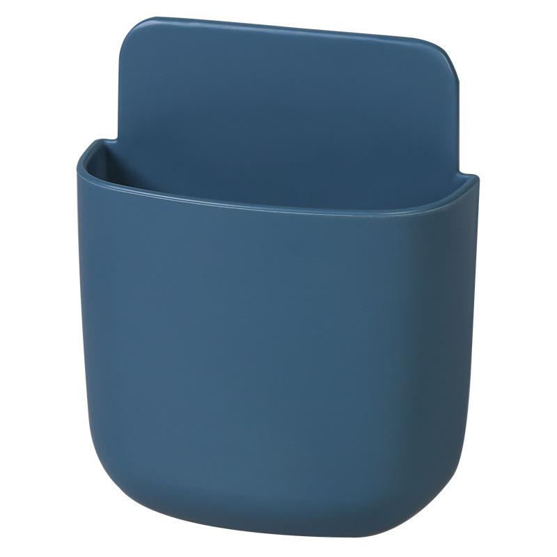 Wall-Mounted Remote Control and Phone Charging Storage Shelf - No-Drill Installation