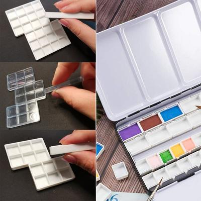 5/20/50pcs Mini Size Pigment Box Plastic Paint Pans Watercolor Pans  DIY Watercolor Oil Painting
