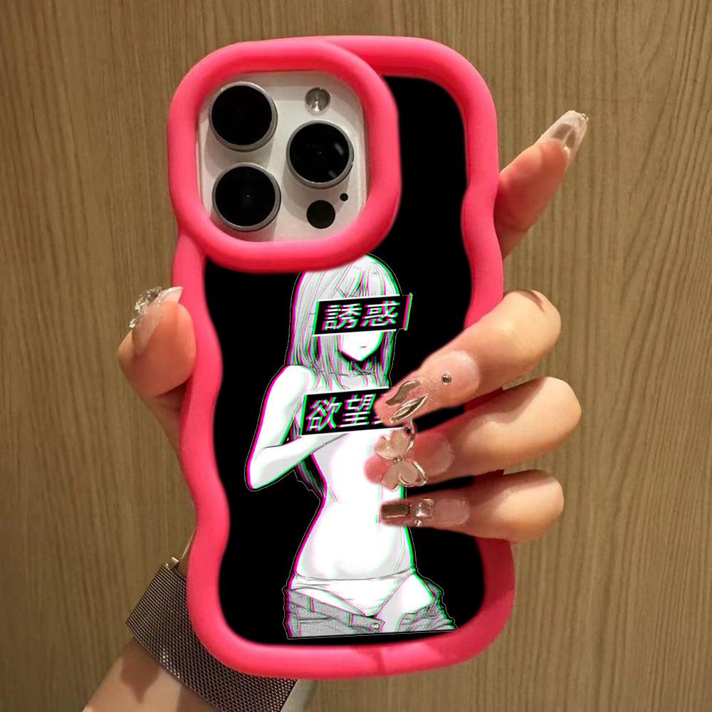 Ae81 Hentai Harajuku Anime Girl art Protective Phone Cases for Samsung S24 Plus S23 Ultra A14 A55 A06 Honor Motorola OnePlus Big Wave TPU Back Cover