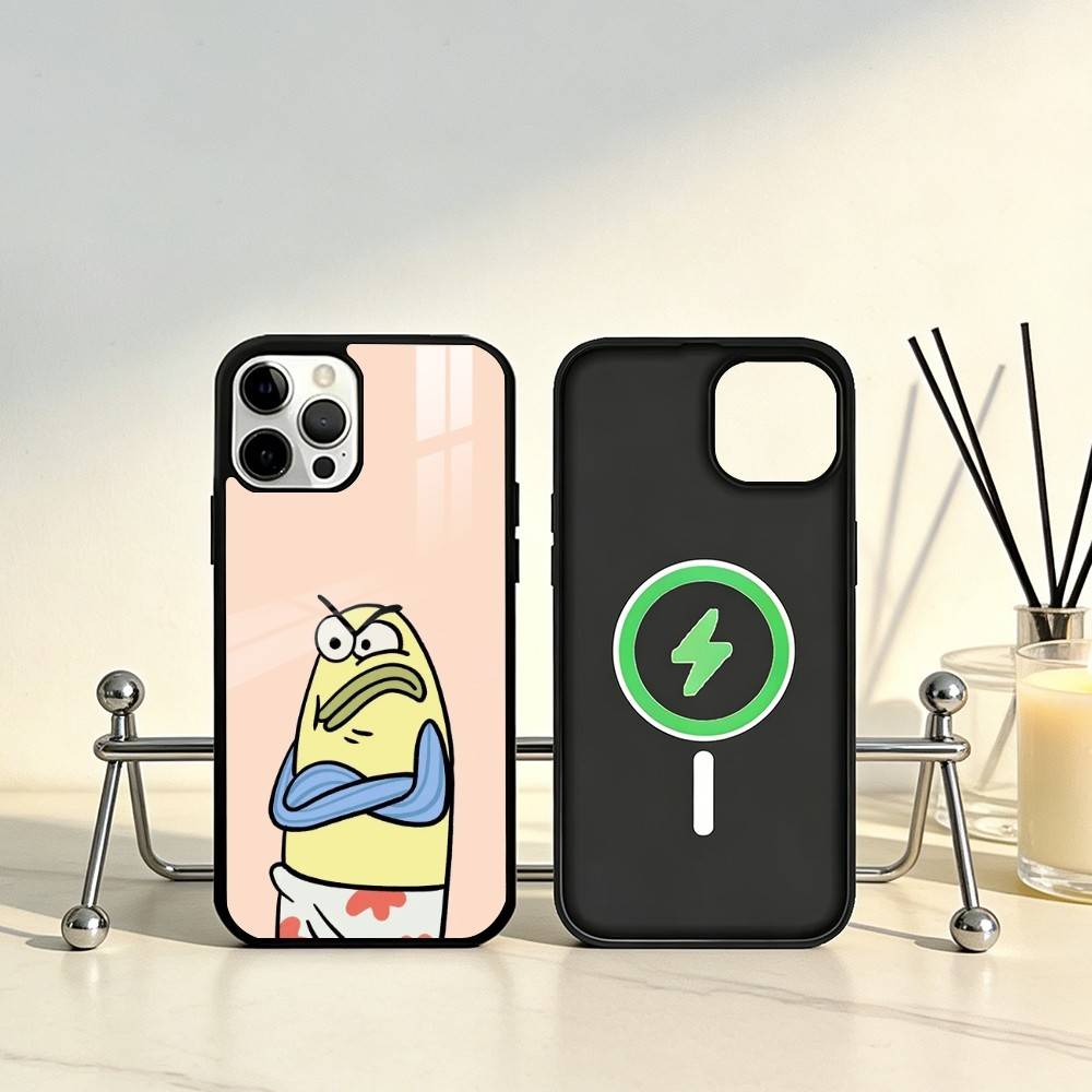 

Funny Fish Residents Phone Case For iPhone17,16,15,14,13,12,11 Plus,Pro Max Magnetic For Magsafe Wireless Charging iPhone14