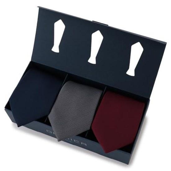 Olihika Washable Tie 3-Piece Set Gift Box Mens