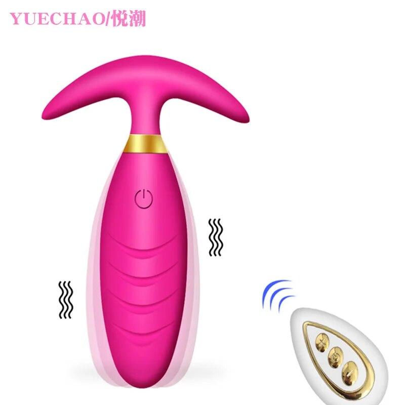 Back Court Wireless Remote Control Anal Plug Female Charging Wear Expansion Vibration Anal Plug Masturbation Adult Sex