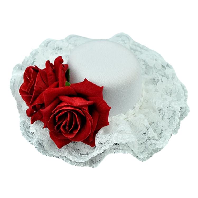 

Victorian Gothic Hair Clip Securely Hold Active Kids Women Special Event Lightweight Design Headdress Props белый