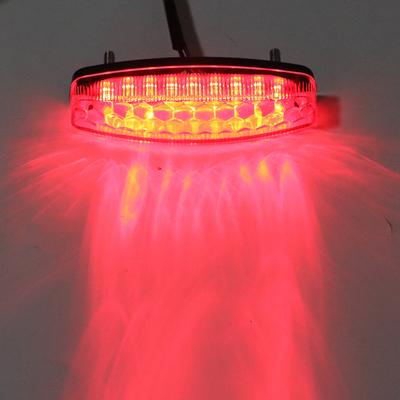 Moto Tail Brake Light Indicator Lamp Motorcycle Lighting LED Rear Lights Universale per ATV Quad Kart