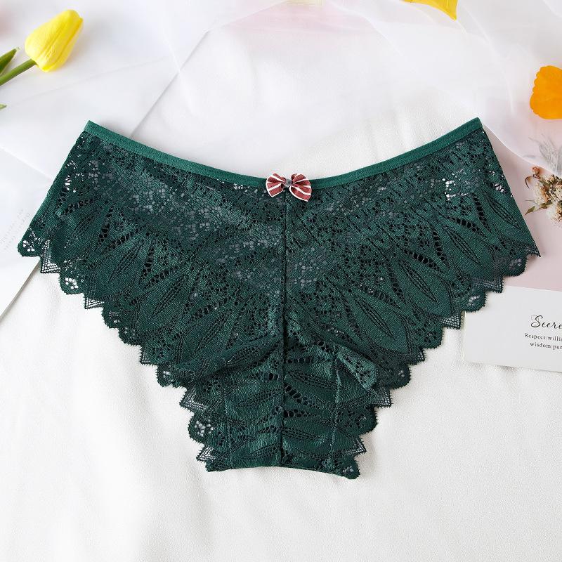 New Sexy Women Panties Lace Underwear Low-Waist Briefs Hollow Out G String Underpants Solid Comfortable Lingerie Dropshipping