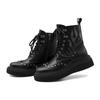 Autumn/Winter Unisex High-Top Punk Retro Flame Thick-Soled Height-Increasing Martin Boots