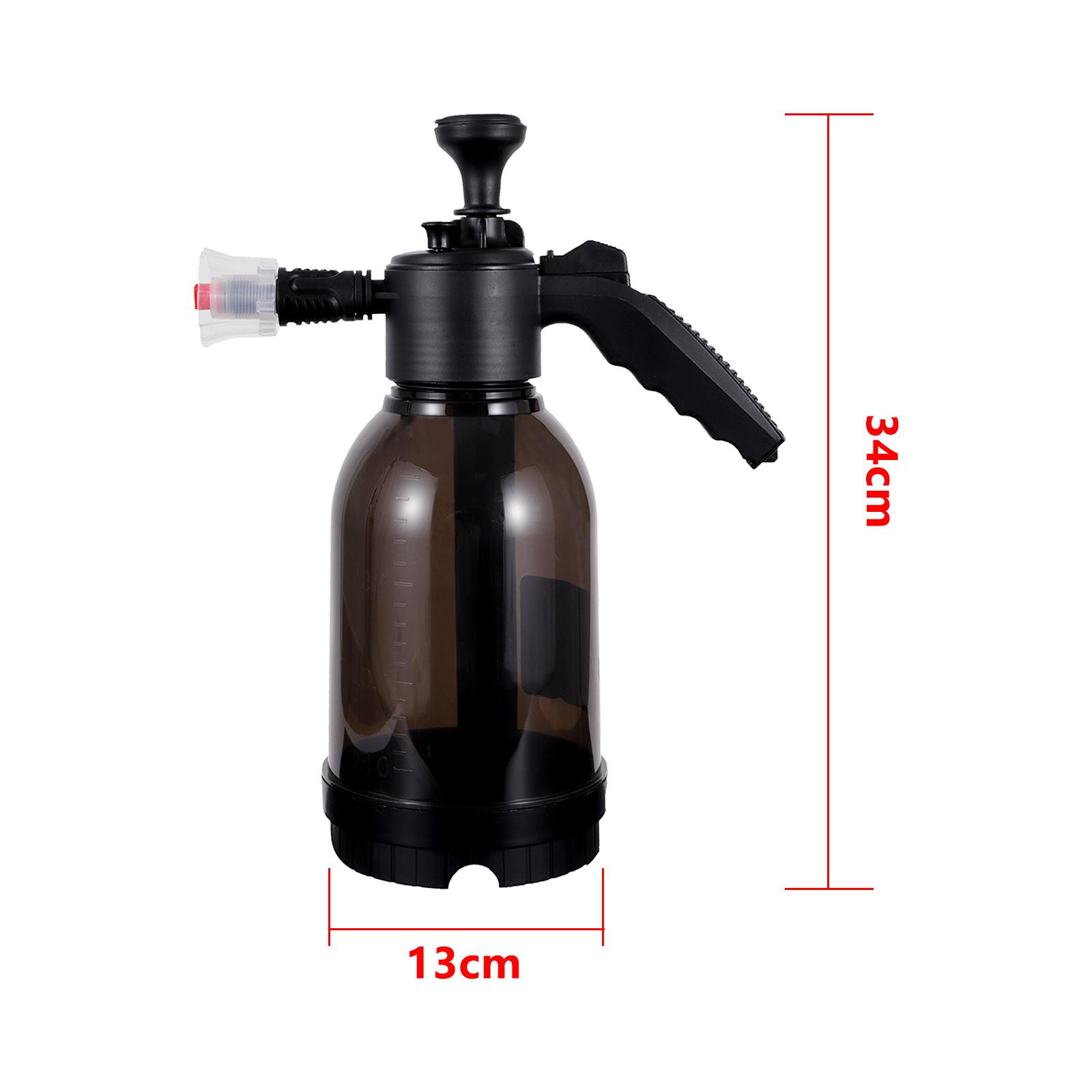 

2L Hand Pump Foam Sprayer Snow Foam Gun With Pressure Relief Valve Flower Watering Car Washing Spray Bottle Window Cleaning Tool темно-коричневого