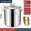 Commercial Food Grade 304 Stainless Steel Soup Pot with Lid