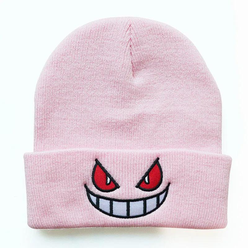 Cartoons Beanie Warm Stretchable Anime Beanie Knit Hats Winter Funny Keep Warm Fashion Autumn Crimping Woman Men Knitted Hat