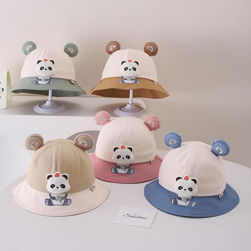 Baby Panda Bucket Hat - Super Cute Cartoon Sun Protection for Boys & Girls, Spring/Autumn Style