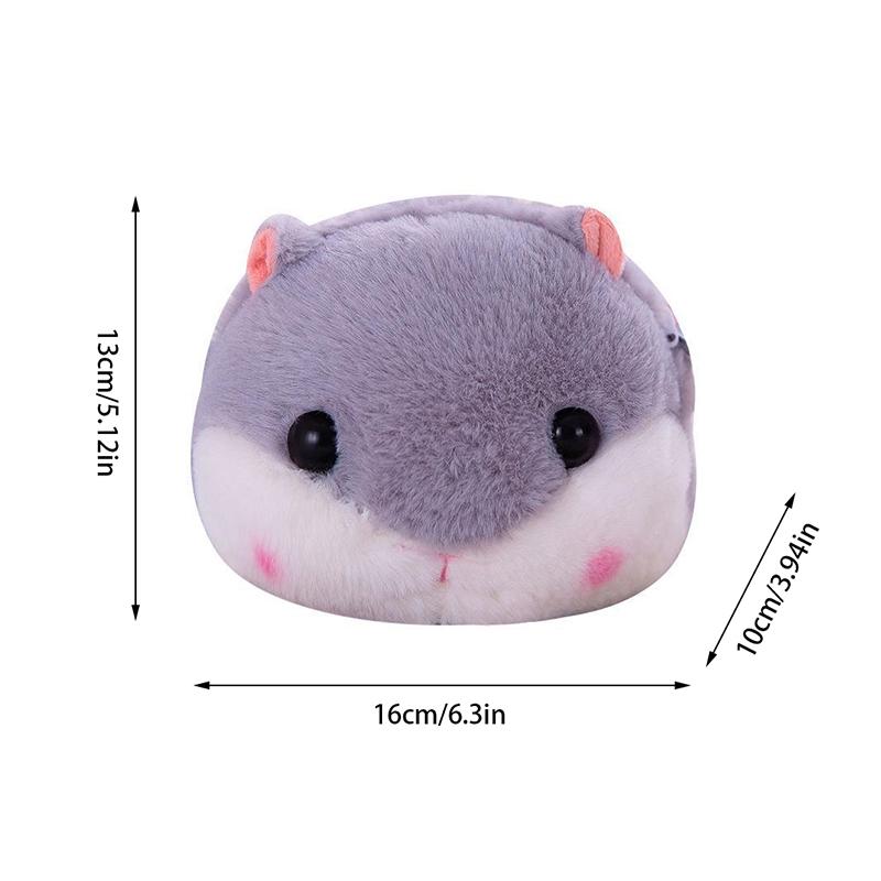Cute Little Hamster Messenger Bag Chain Shoulder Bag Plush Doll Small Bag Coin Purse For Girl