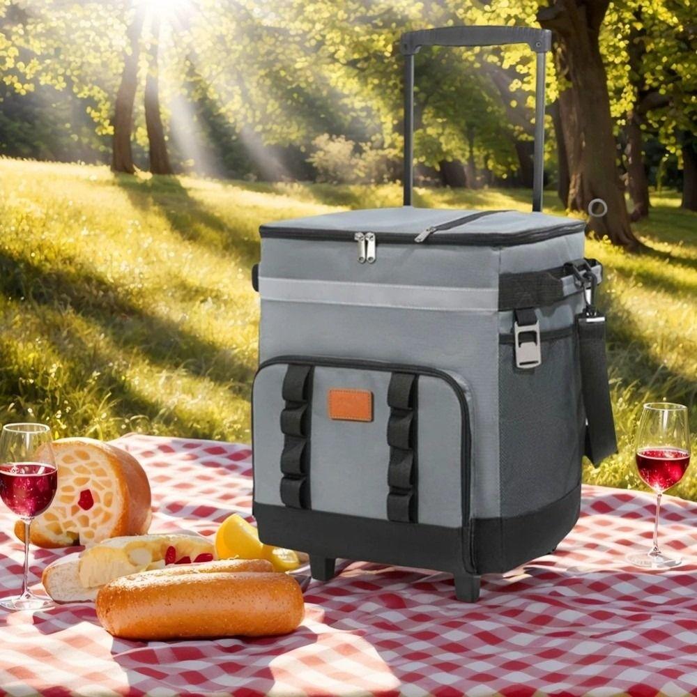 Rychlá izolovaná chladicí taška Dvojvrstvá taška s izolací Tug Piknikový vozík Box na oběd