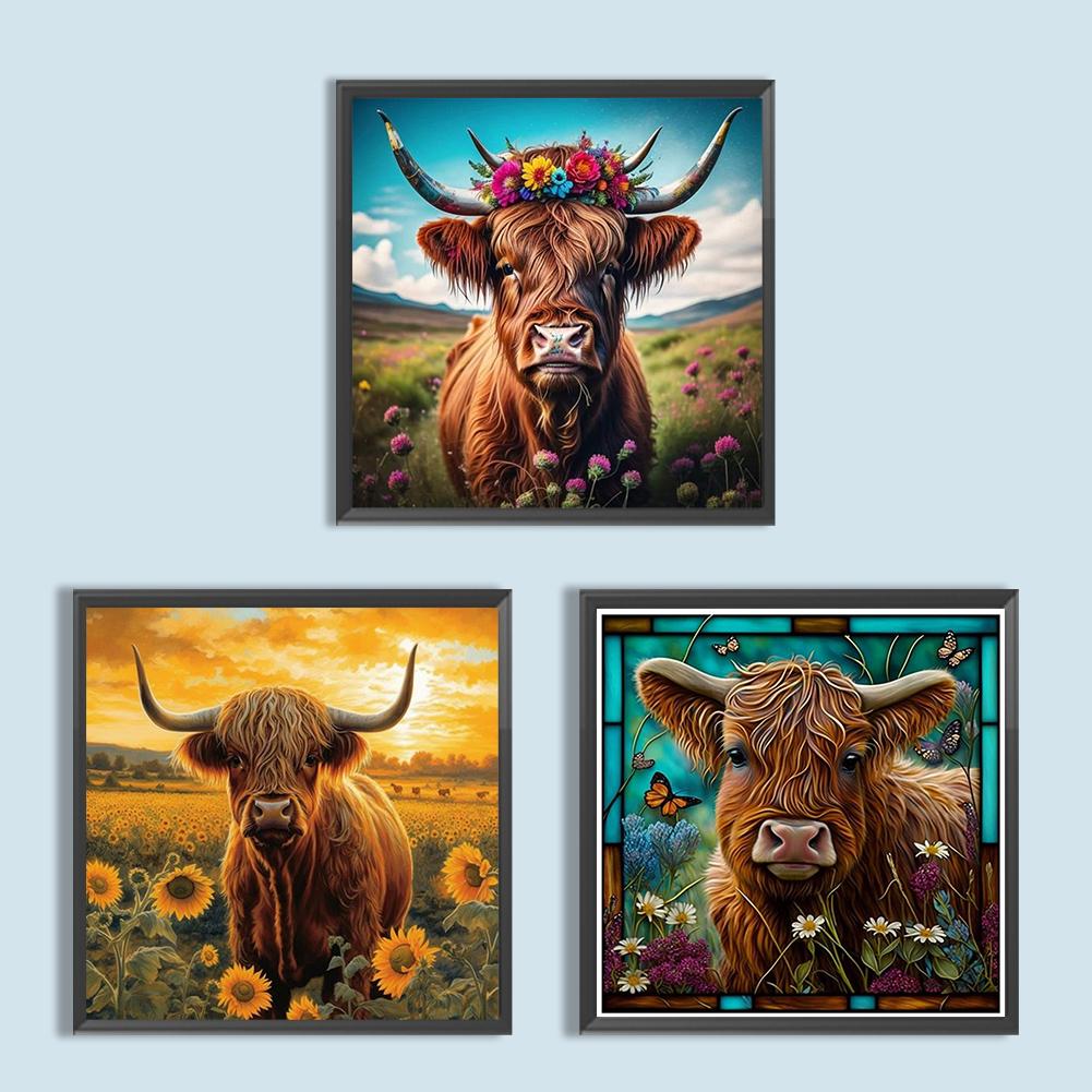 5D DIY Full Round Drill Diamond Painting Yak Kit Home Decoration Art Craft