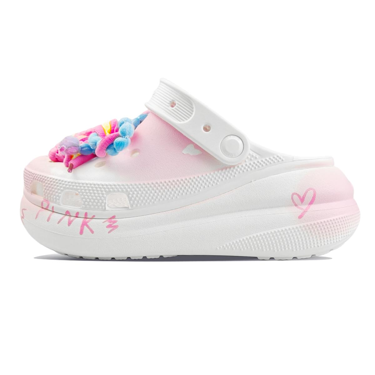 

Crocs Crush Clog EVA Бант Модный тренд Повседневные Удобные Дырявые туфли Женские Белые 41-42 белый