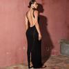Slim Fit Backless Sexy Evening Dress Women Sleeveless Split High Waist Hip Long Dress Woman Elegant Casual Party Club Dresses 24042
