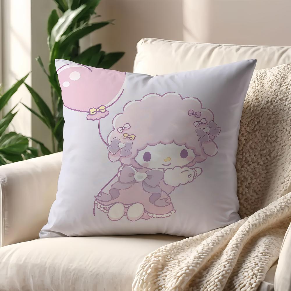 Kawaii Hellokitty Kuromi My Melody Cinnamoroll Cushion Cover For Pillow Printing Sofa Decoration Home Car Room Nordic Simplicity