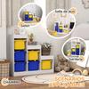 3-Tier Toy Storage Unit 3-8 Years Blue Yellow