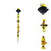 Beaded Garden Stake Fairy Accessories, 33x3.5cm, Yard Art Stake, DIY Wand for Lawn