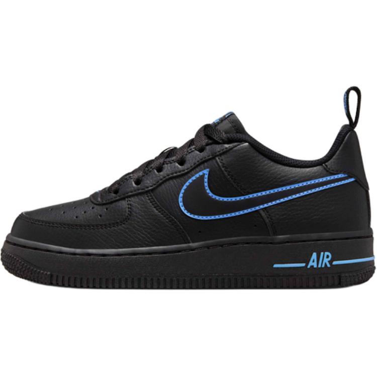 

Nike Air Force 1 LV8 Older Kids Black Black University Blue IB2883-001 EU 37.5
