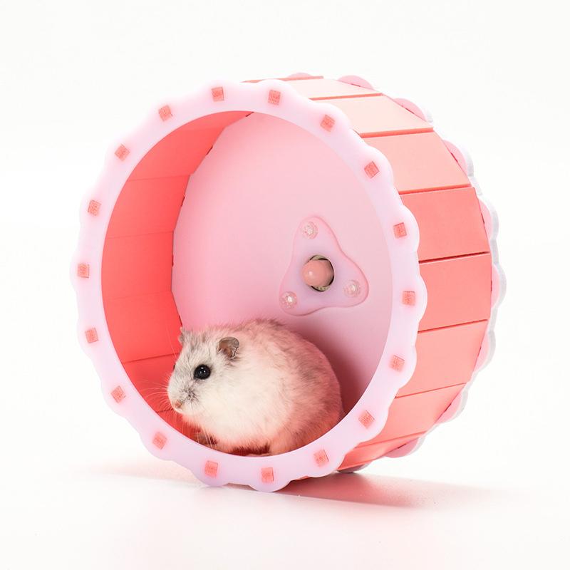 Hamster Silence Running Wheel Suppliers Pet Toys Manufacturers Best Selling Physical Exercise Sports Pet Toys розовый