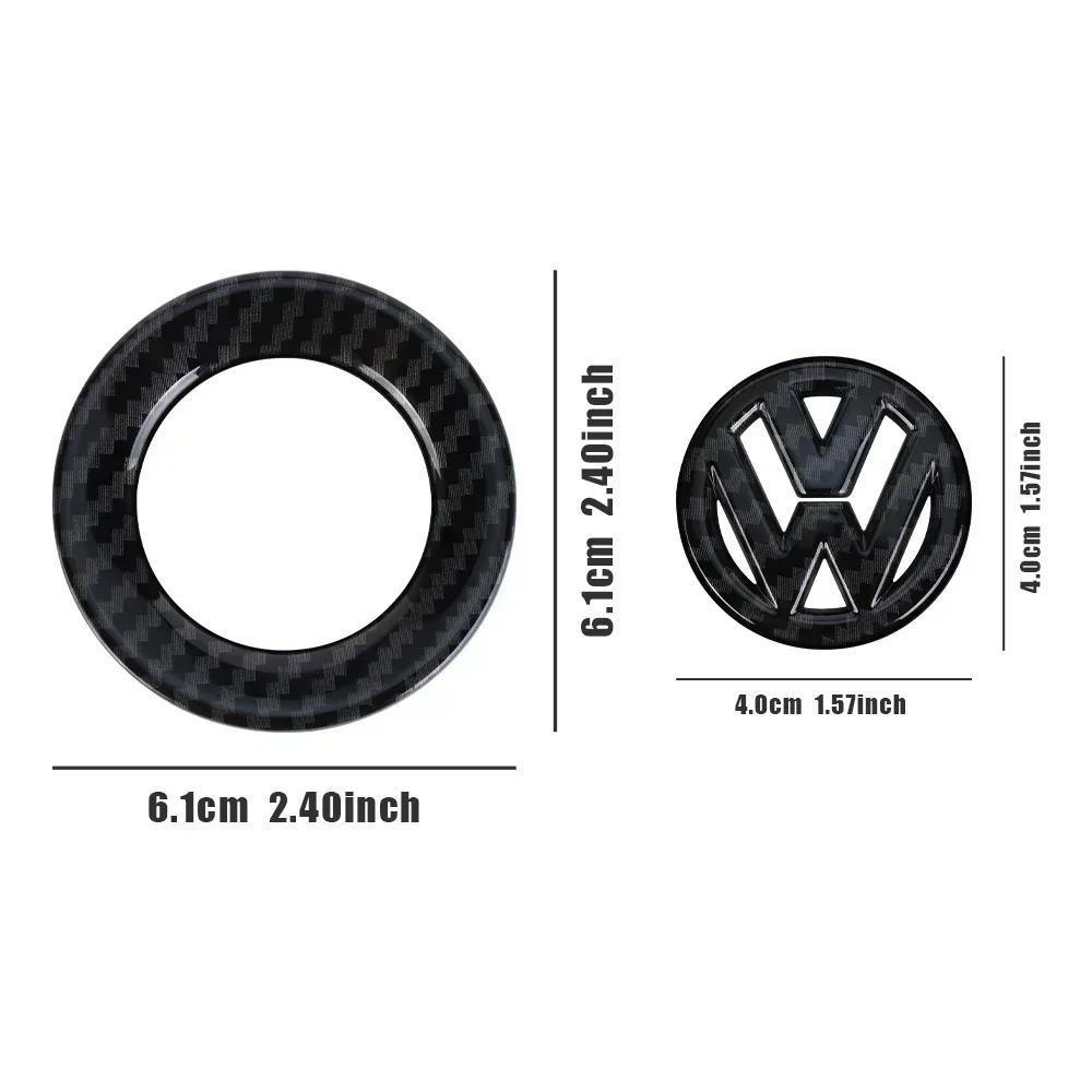 ABS Plastic Car Steering Wheel Emblem Trim Sticker For Volkswagen VW Golf Passat Bora Jetta Tiguan CC Scirocco Lavida SantanaAL3