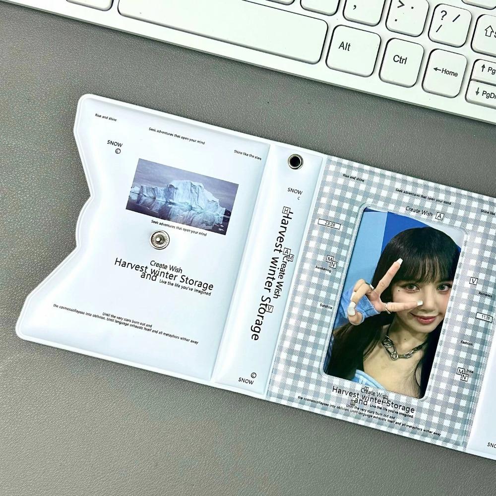 PVC Photocard Binder Snowfield Postcard Book Ins Card Album