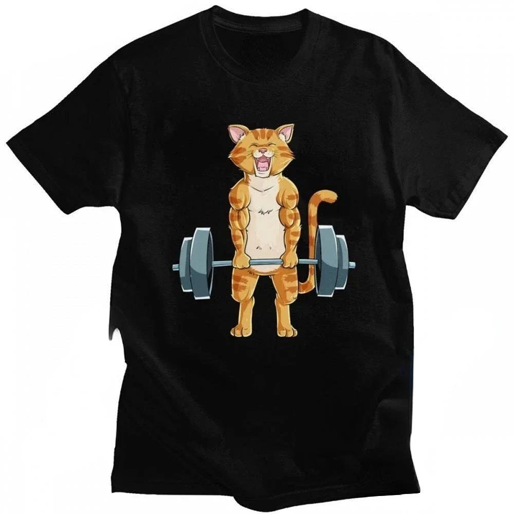 Funny Deadlift Gym T Shirts Graphic Dachshund Dog Weightlifting Streetwear Short Sleeve Birthday Gifts Summer T-shirt for sport