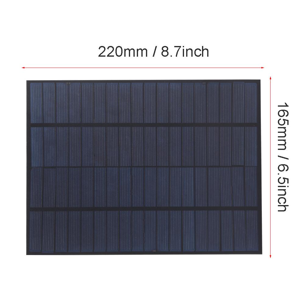 5W 18V DIY Solar Panel Intelligent Polycrystalline Silicon for  Charging 12V 165x220mm