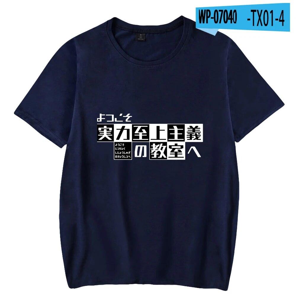 Klassenzimmer der Elite Mode T-shirt Frauen Unisex Sommer Kurzarm T-shirts Anime Casual Streetwear T-shirts Unisex