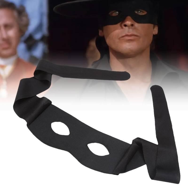 Zorro Black Halloween Eye Mask Blindfold Performance Props Supplies Cosplay