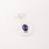 Natural Lapis Lazuli Gemstone 925 Sterling Silver Jewelry Handmade Pendant 1.4" PP-57-23