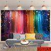 Single Bright Rainbow 2D Flat Banner | Colorful Polyester Material Party Backdrop, Suitable for Birthdays, Weddings