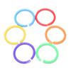 20Pcs Circle Loose Leaf Easy Rings Notebook Book Binder Plastic Hoops Diy Albums