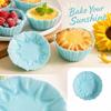 Heat Muffin Cups with Sunflower Design for Baking Cakes and Puddings