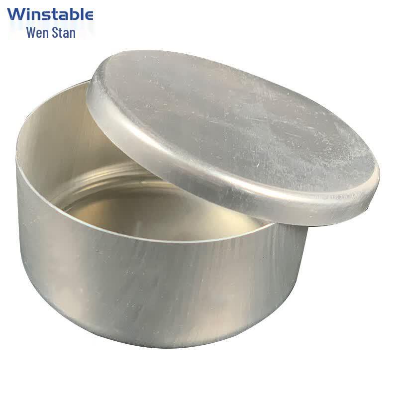 Wensitan W7496 Round Aluminum Soil Sample Containers, 80x60mm, 5-Pack