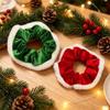 Elastic Christmas Velvet Hair Scrunchie Soft Hair Ties Stretchy Plush Hair Bands  Hair Accessories