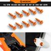 NICECNC For KTM EXC 300 2004-2022 10PCS Tapping Screw Bolt Set For KTM EXC-F 350 SXF 450 XCW TPi Husqvarna TE 300 GasGas EC 300