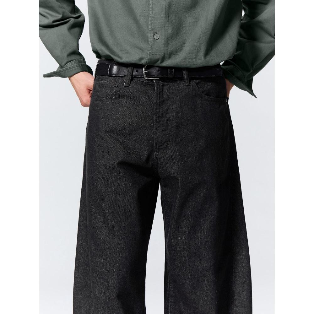 Gu By Uniqlo Barrel Leg Jeans  Standard Length 69.5 73.5 Cm 
