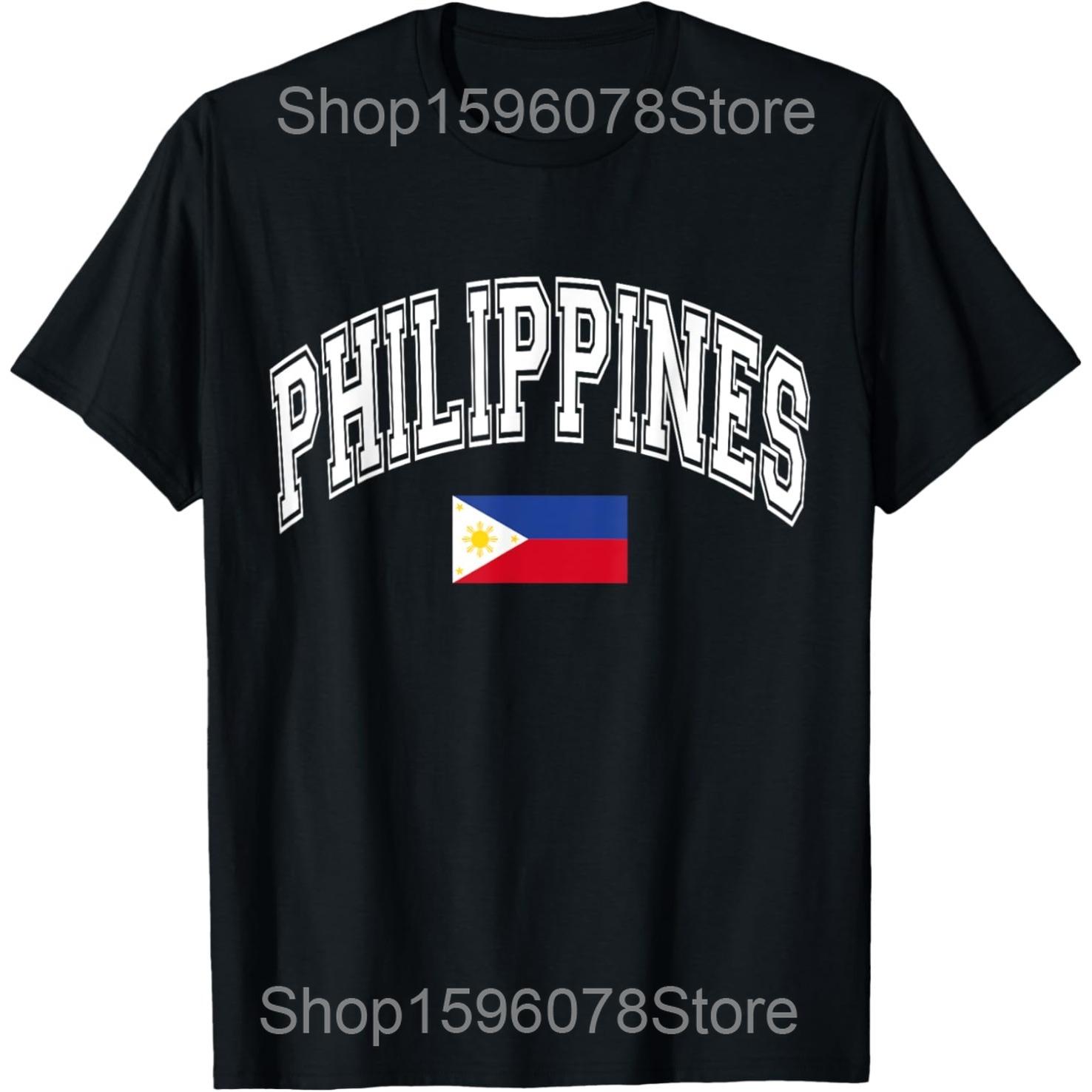 

Funny Philippines Filipino Flag Graphic T Shirts Men Women Cotton Humor Streetwear Tee Shirt Short Sleeve Unisex Loose Clothing 4XL