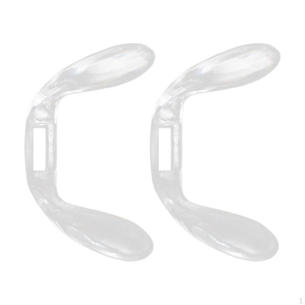 2 Pieces Eyeglasses Nose Pads, Replacement, Easy To Use, Transparent Support Practical Nosepads