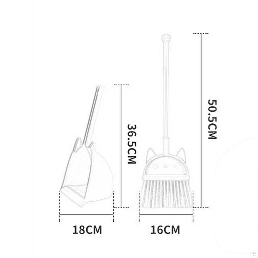 Children Cleaning Broom Dustpan Set, Kids Sweeping House Toy Set for Age Boys Birthday