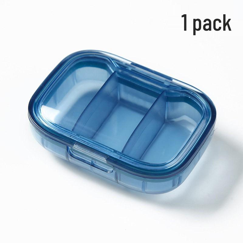 Compact Moisture-Proof Medicine Box: Portable, Compartmentalized Pill Case for Three Meals Daily
